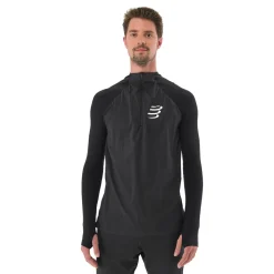 Compressport Hurricane Windproof Senza cuciture Maglia con mezza cerniera - AW24