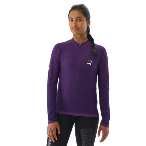 Compressport Trail per donna Maglia con mezza cerniera - AW24