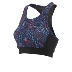 Higher State Pattern Panelled Longer per donna Low Impact Crop Top