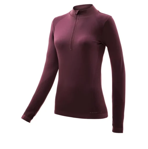 Higher State Seamfree per donna Manica lunga Maglia con mezza cerniera