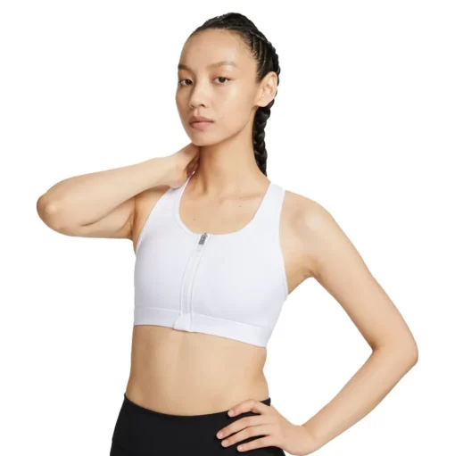 Nike Dri-FIT Swoosh Medium-Support Zip-Front per donna Reggiseno sportivo