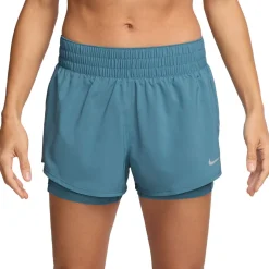 Nike One Dri-FIT Mid-Rise 3 Pollice 2-in-1 per donna Pantaloncini da corsa - SU25
