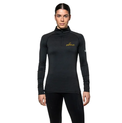 Parkrun Apricot parkrun Maglia con zip a 1/4 per donna