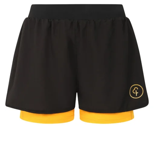 Parkrun Apricot per donna 2-in-1 5 Pollice Pantaloncini da corsa