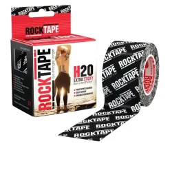 Rocktape H2O Black Logo Kinesiology Tape (5cm x 5m) - SS25