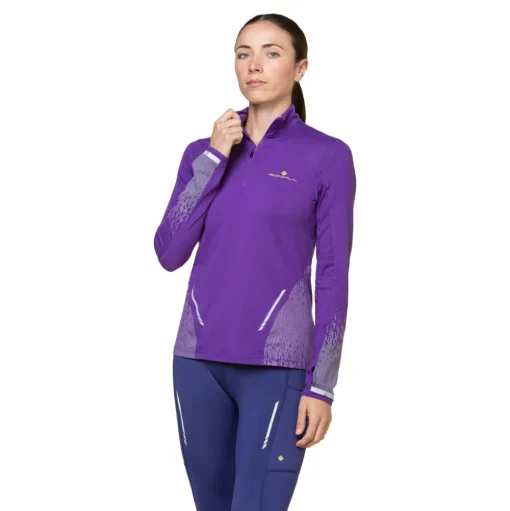 RonHill Tech Reflect Mezza cerniera per donna Top - AW24