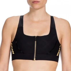 Skins A400 Gold Compressione Running per donna Crop Top