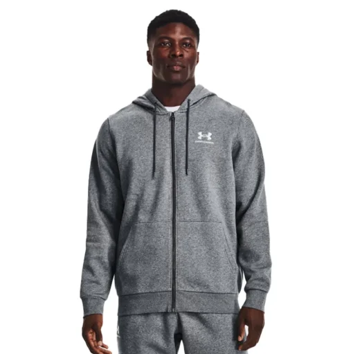 Under Armour Essential Felpa in pile con cappuccio e cerniera a tutta lunghezza - AW22